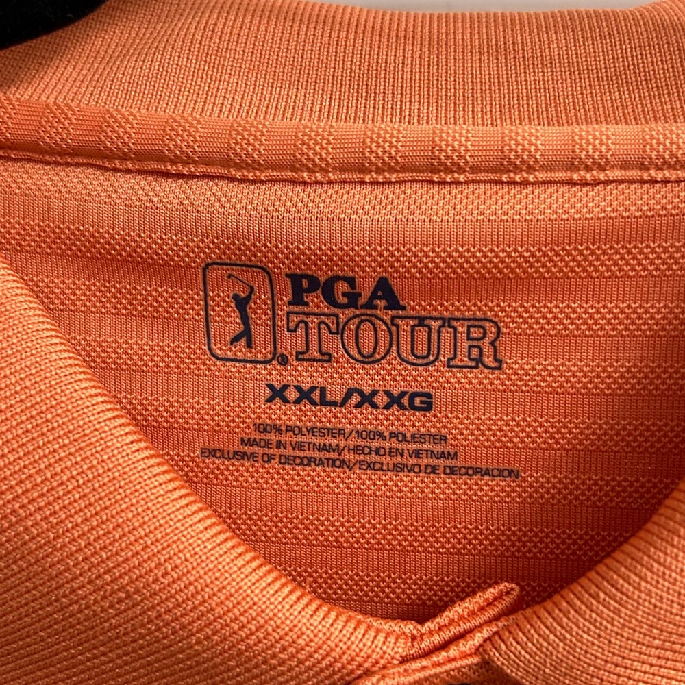 Men’s XXL PGA Tour Golf Short Sleeve Short - Orange - Picture 5 of 5